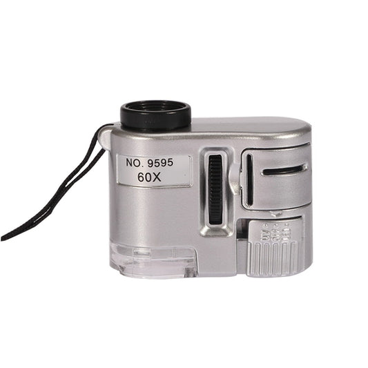 Mini mikroskop kieszonkowy - powiększenie: 60x (typ 2)