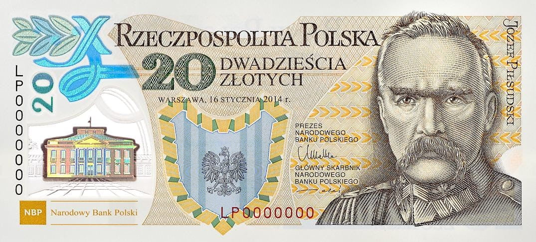 Banknot 20 zł / 2014 r. - 100. rocznica utworzenia Legionów Polskich.