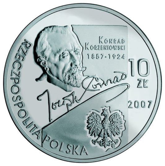 10 zł / 2007 r. - Konrad Korzeniowski / Joseph Conrad