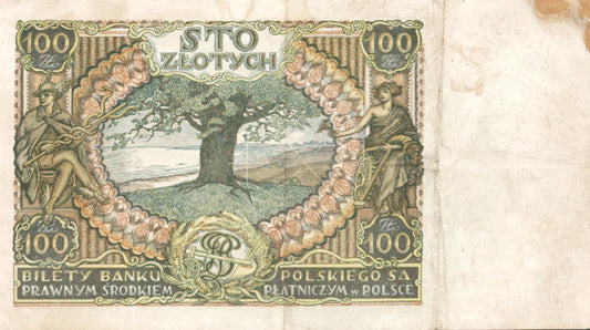 POLSKA Banknot 100 zł / 1932 r. XX - seria AN