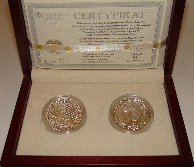 Zestaw: WACŁAW II - srebro