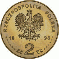 2 zł / 1998 r. - 80. Rocznica Odzyskania Niepodległości