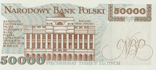 POLSKA Banknot 50.000 zł / 1993 r. X