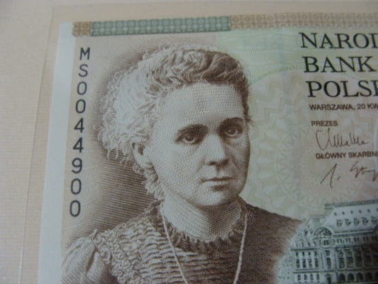 Ciekawy nr serii 20 zł / 2011 r. - Maria Skłodowska - Curie - MS 0044900