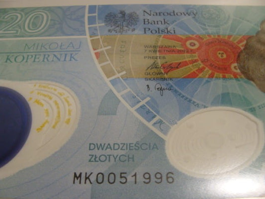 (1996r.) 20 zł / 2023 r. - Mikołaj Kopernik