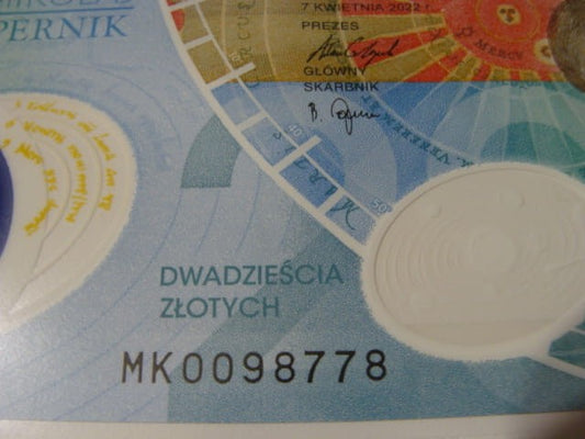 Ciekawy nr serii 20 zł / 2023 r. - Mikołaj Kopernik - 0098778