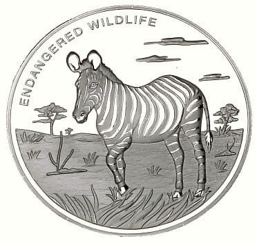 KONGO 10 franków / 2009 - Zebra