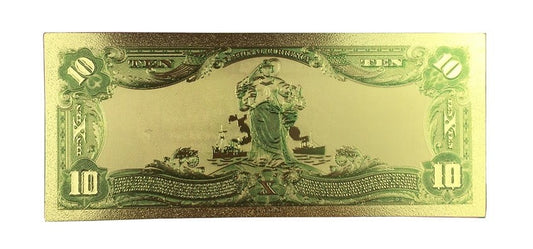 USA: Banknot złocony 10$ - DZIESIĘĆ dolarów /1902
