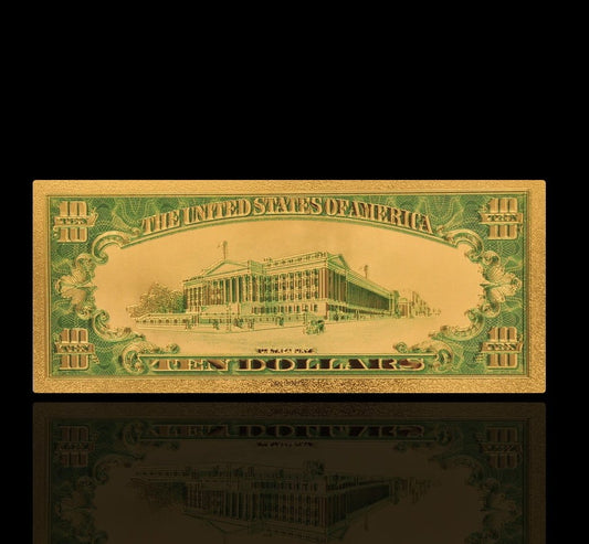 USA: Banknot złocony 10$ - DZIESIĘĆ dolarów /1928