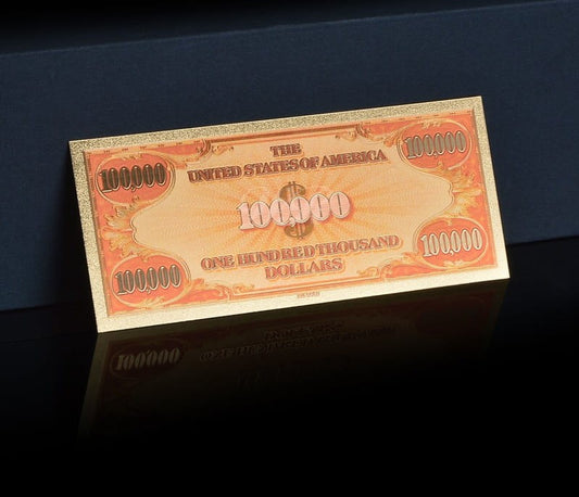USA: Banknot złocony 100.000$ - STO TYSIĘCY dolarów /1928