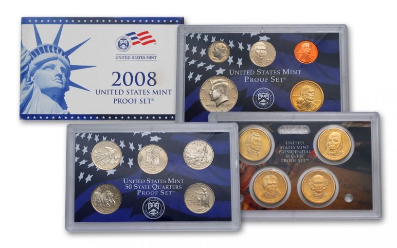 USA: zestaw rocznikowy: PROOF SET 2008 (S)