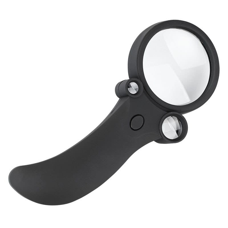 Lupa - 3 w 1 z podświetleniem: 4xLED + UV