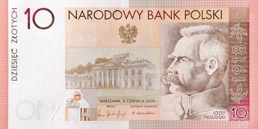 Banknot 10 zł / 2008 r. - 90. rocznica Odzyskania Niepodległości