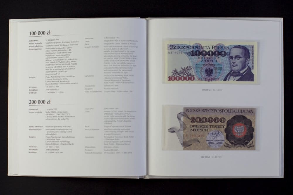 Album: "Polskie banknoty obiegowe z lat 1975-1996"