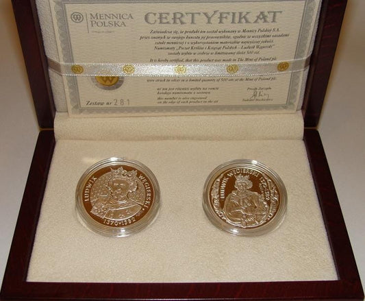 Zestaw: LUDWIK WĘGIERSKI  - srebro