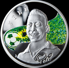 ARMENIA 100 dram / 2008 r. -  Królowie futbolu: Pele