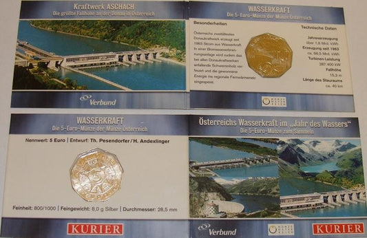 AUSTRIA 5 Euro / 2003 r. w blistrze