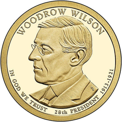 Prezydenci USA - 1$ / 2013 r. - 	Woodrow Wilson (nr 28)