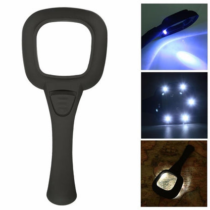 Lupa z podświetleniem 5 x LED + UV