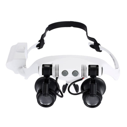 Okulary zegarmistrzowskie (typ 2): wymienne soczewki, podświetlenie LED