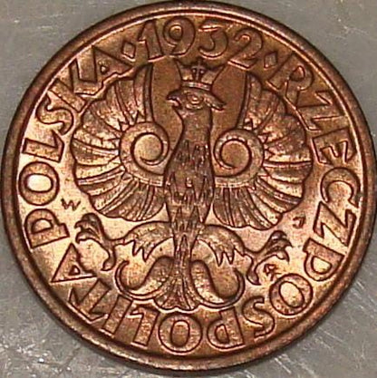 POLSKA 1 Grosz / 1932 r.