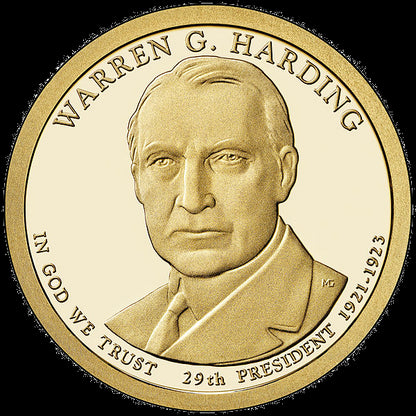 Prezydenci USA - 1$ / 2014 r. - 	Warren G. Harding (nr 29)
