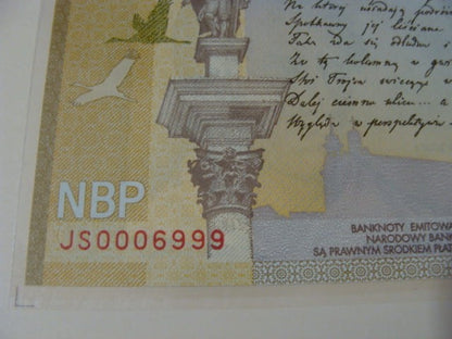 Ciekawy nr serii  20 zł / 2009 r. - Juliusz Słowacki - 0006999