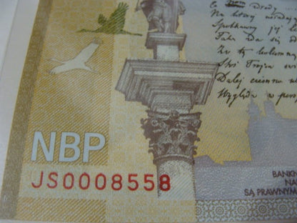 Ciekawy nr serii  20 zł / 2009 r. - Juliusz Słowacki - 0008558