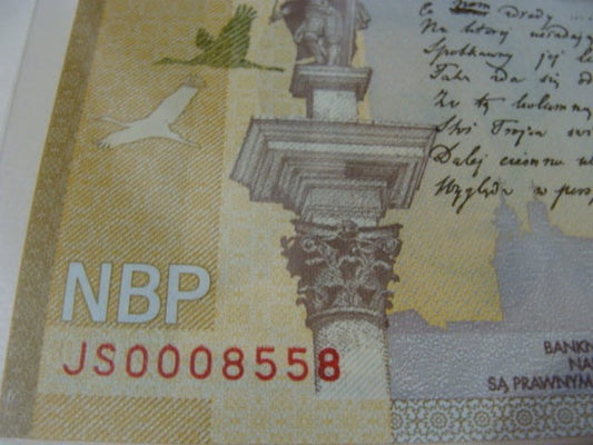 Ciekawy nr serii  20 zł / 2009 r. - Juliusz Słowacki - 0008558