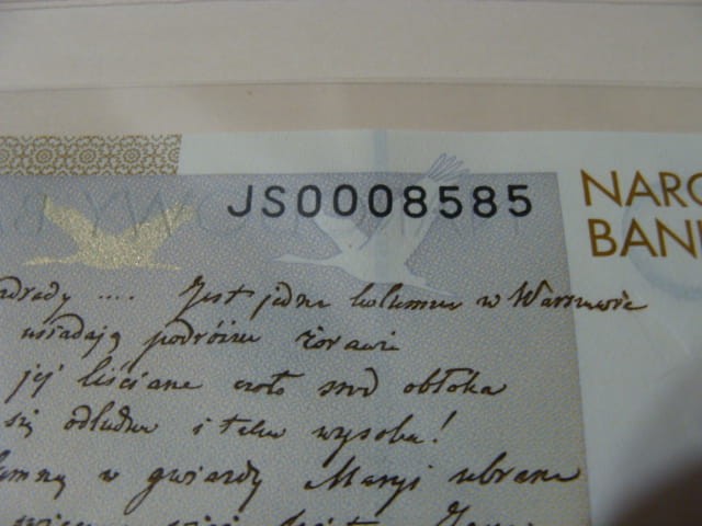 Ciekawy nr serii  20 zł / 2009 r. - Juliusz Słowacki - 0008585