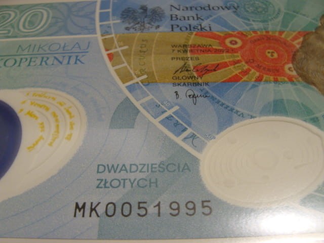 (1995r.)   20 zł / 2023 r. - Mikołaj Kopernik