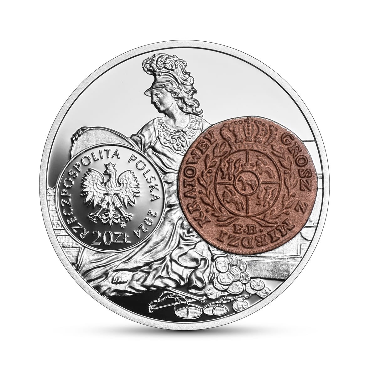 20 zł / 2024 r. -  Grosz z miedzi krajowej Stanisława Augusta