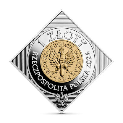 1 zł / 2024 r. - 100. rocznica wprowadzenia złotego do obiegu