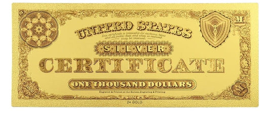 USA: Banknot złocony 1000$ - TYSIĄC dolarów /1878