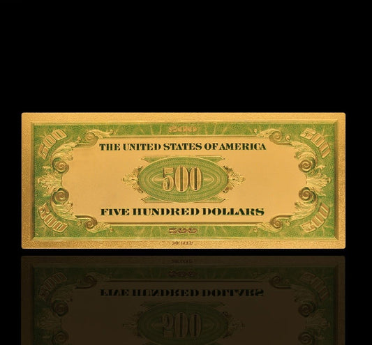 USA: Banknot złocony 500$ - PIĘĆSET dolarów /1928