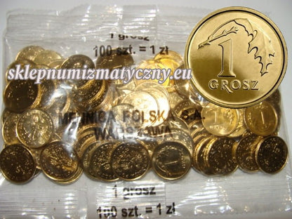 Woreczek - 100 sztuk: 1 grosz / 2010 r.