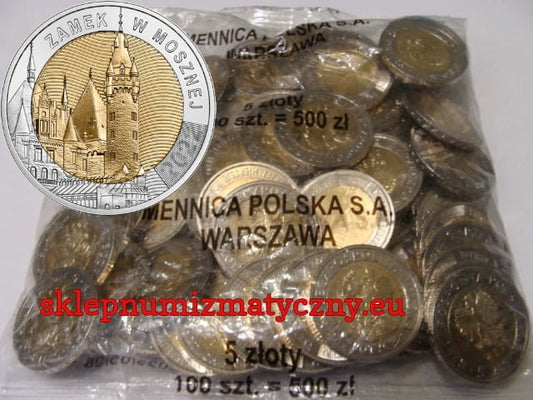 Woreczek - 100 sztuk: 5 zł / 2022 r -  Zamek w Mosznej