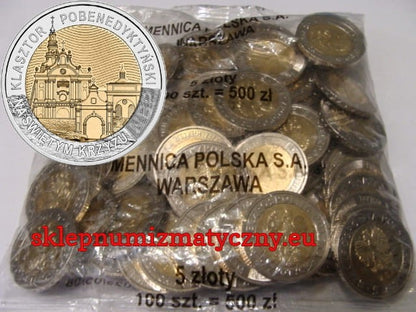 Woreczek - 100 sztuk: 5 zł / 2022 r -  Klasztor na Świętym Krzyżu