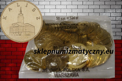 Woreczek - 50 sztuk: 2 zł / 2006 r. -  Kalisz - Historyczne Miasta w Polsce